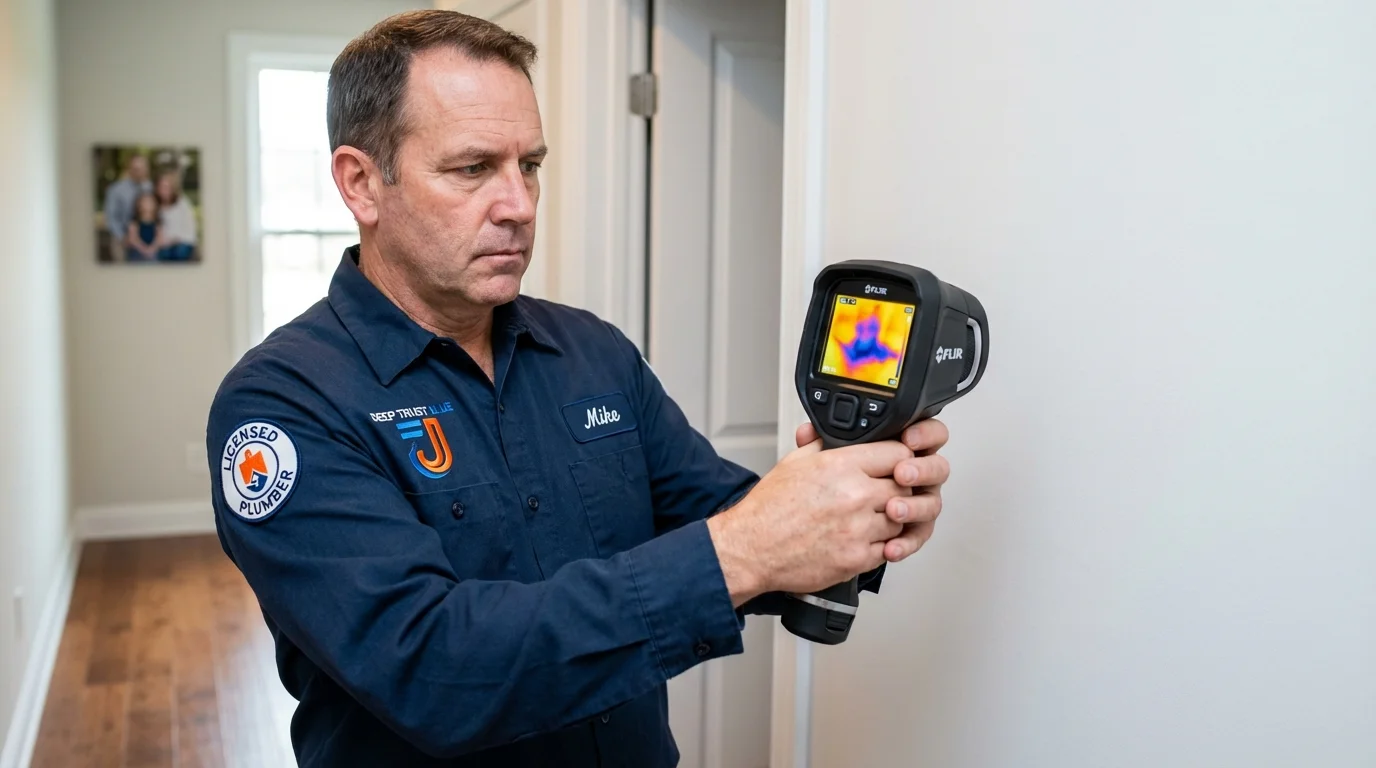 Thermal imaging leak detection by Johns Plumbing LLC in Pilot Point
